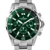 Jacques Lemans Herrenuhren-Liverpool Chrono grün 44mm 1-2091H