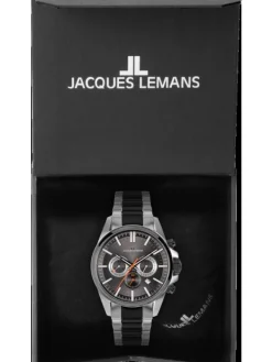 Jacques Lemans Herrenuhren-Liverpool Chrono grau 1-2119E