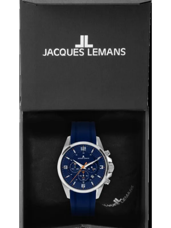 Jacques Lemans Herrenuhren-Liverpool Chrono Blau 1-2118C