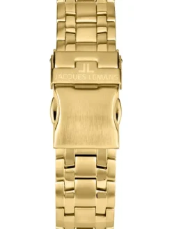 Jacques Lemans Herrenuhren-Liverpool Chrono blau/goldf. 1-2117O