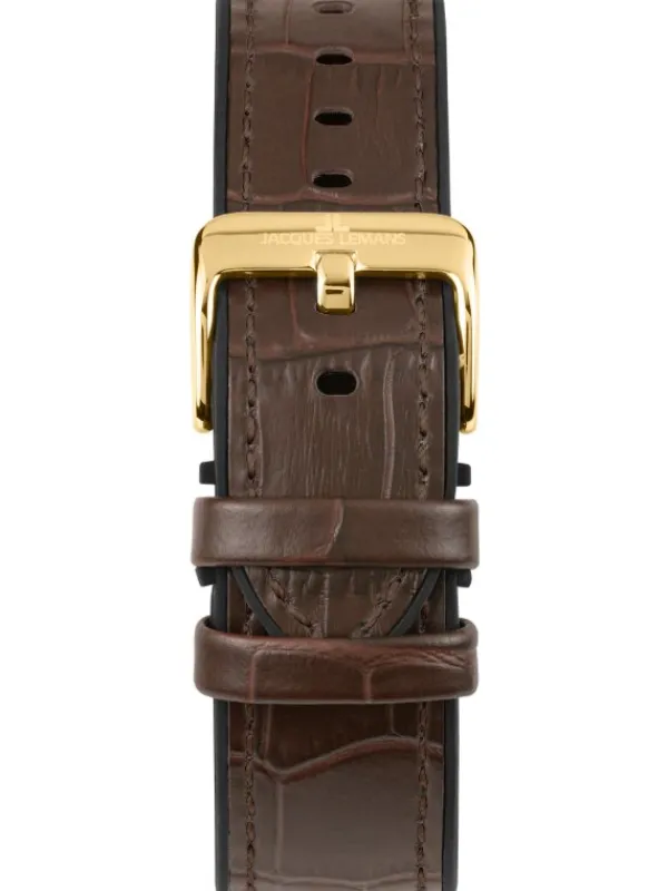 Jacques Lemans Herrenuhren-Liverpool Chrono grün Leder 1-2117H