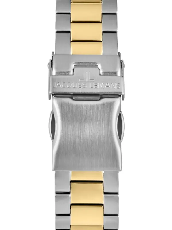 Jacques Lemans Herrenuhren-Liverpool Chrono bicolor 44mm 1-2091I