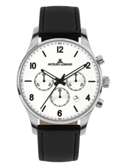 Jacques Lemans Herrenuhren-London Chrono 42mm weiß 1-2126B