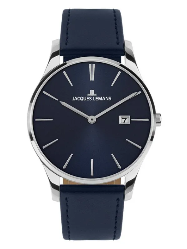 Jacques Lemans Herrenuhren | Damenuhren-London 38mm Blau 1-2122C