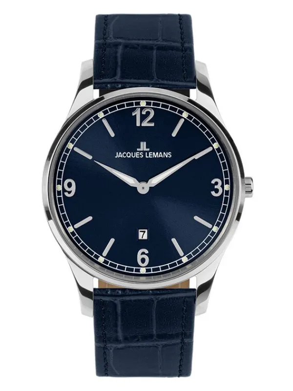 Jacques Lemans Herrenuhren-London 40mm Blau 1-2128C