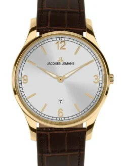 Jacques Lemans Herrenuhren-London 40mm goldf. 1-2128D