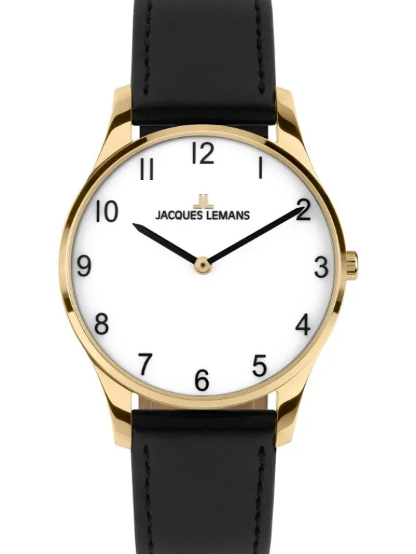 Jacques Lemans Damenuhren-London 30mm goldf. 1-2123H