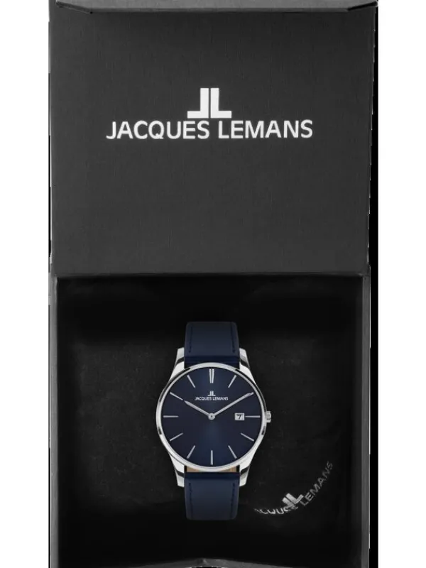 Jacques Lemans Herrenuhren | Damenuhren-London 38mm Blau 1-2122C