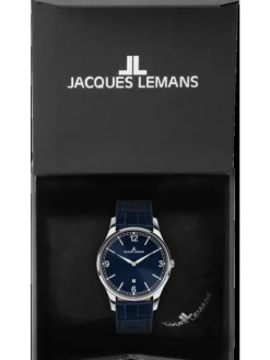 Jacques Lemans Herrenuhren-London 40mm Blau 1-2128C