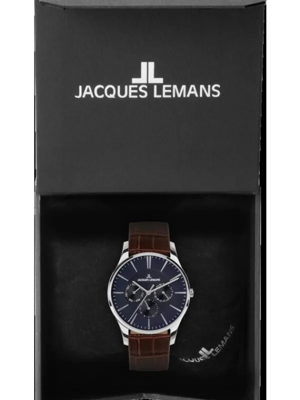 Jacques Lemans Herrenuhren-London 40mm Multifunktion 1-1951C