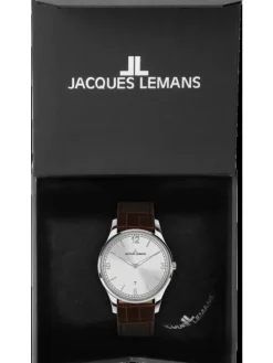Jacques Lemans Herrenuhren-London 40mm silberf. 1-2128B