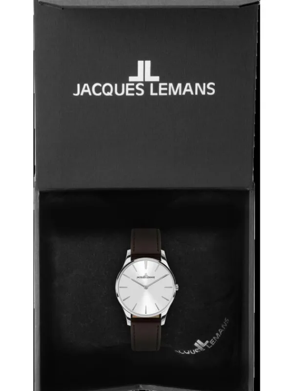 Jacques Lemans Damenuhren-London 30mm silberf. 1-2123B
