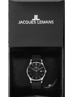Jacques Lemans Herrenuhren | Damenuhren-London 38mm Schwarz 1-2122A
