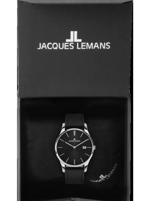 Jacques Lemans Herrenuhren | Damenuhren-London 38mm Schwarz 1-2122A