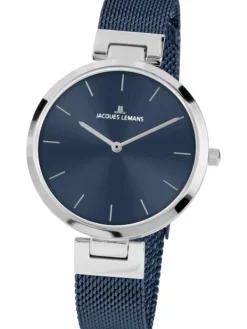 Jacques Lemans Damenuhren-Milano 34 blaues Band 1-2110G