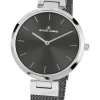 Jacques Lemans Damenuhren-Milano 34 graues Band 1-2110F