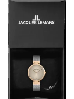 Jacques Lemans Damenuhren-Milano 34mm bicolor 1-2110K