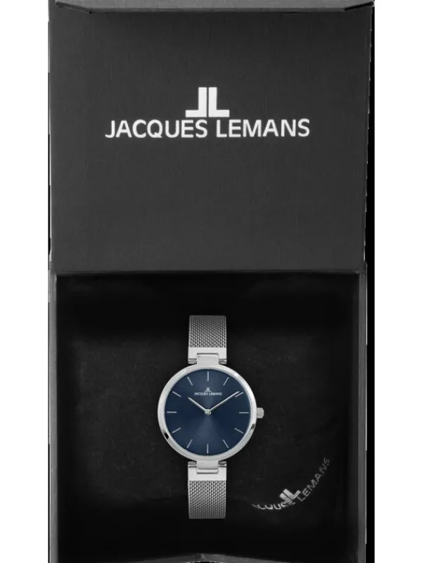 Jacques Lemans Damenuhren-Milano 34mm blau 1-2110C