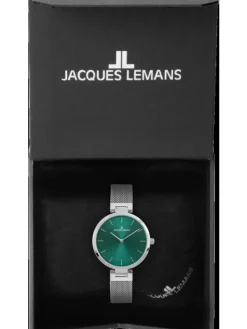 Jacques Lemans Damenuhren-Milano 34mm grün 1-2110D