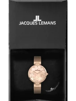 Jacques Lemans Damenuhren-Milano Perlmutt 36mm roségoldf. 1-2001H
