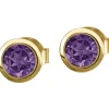 Jacques Lemans Ohrschmuck-Ohrstecker Amethyst SE-O101I