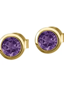 Jacques Lemans Ohrschmuck-Ohrstecker Amethyst SE-O101I