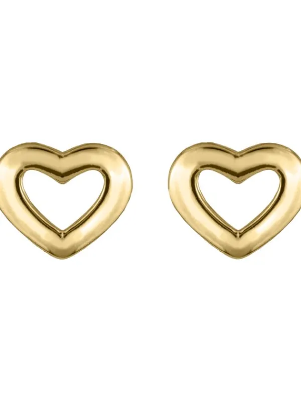Jacques Lemans Ohrschmuck-Ohrstecker Herz goldf. SE-O189B