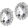 Jacques Lemans Ohrschmuck-Ohrstecker Topas Oval Pave SE-O116A