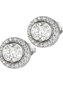 Jacques Lemans Ohrschmuck-Ohrstecker Topas Pavé SE-O105A