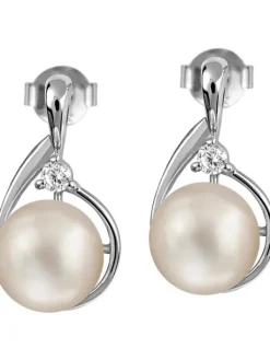 Jacques Lemans Ohrschmuck-Ohrstecker Perle SE-O119A
