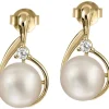 Jacques Lemans Ohrschmuck-Ohrstecker Perle goldf. SE-O119B