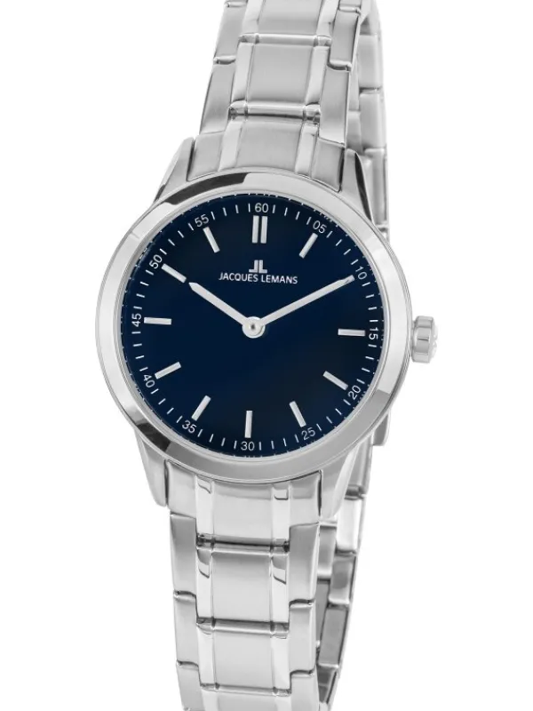Jacques Lemans Damenuhren-Sydney 30mm Blau 1-2097C