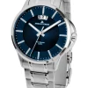 Jacques Lemans Herrenuhren-Sydney 42mm Blau Stahlarmband 1-1540M
