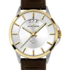 Jacques Lemans Herrenuhren-Sydney 42mm bicolor Leder 1-1540H