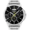 Jacques Lemans Herrenuhren-Sydney 42mm Chronograph Schwarz 1-1542D