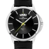 Jacques Lemans Herrenuhren-Sydney 42mm Schwarz Leder 1-1540A