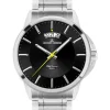 Jacques Lemans Herrenuhren-Sydney 42mm Schwarz Stahlarmband 1-1540D