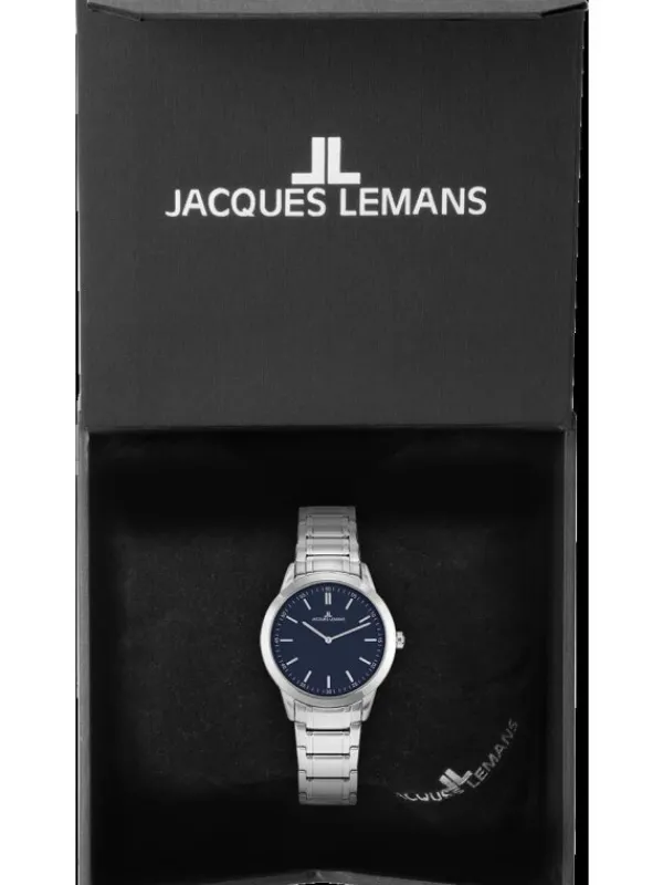 Jacques Lemans Damenuhren-Sydney 30mm Blau 1-2097C
