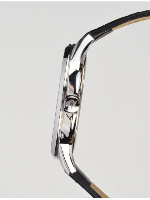 Jacques Lemans Herrenuhren-Sydney 42mm Schwarz Leder 1-1540A