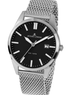 Jacques Lemans Herrenuhren-Vienna 40mm Schwarz 1-2002K