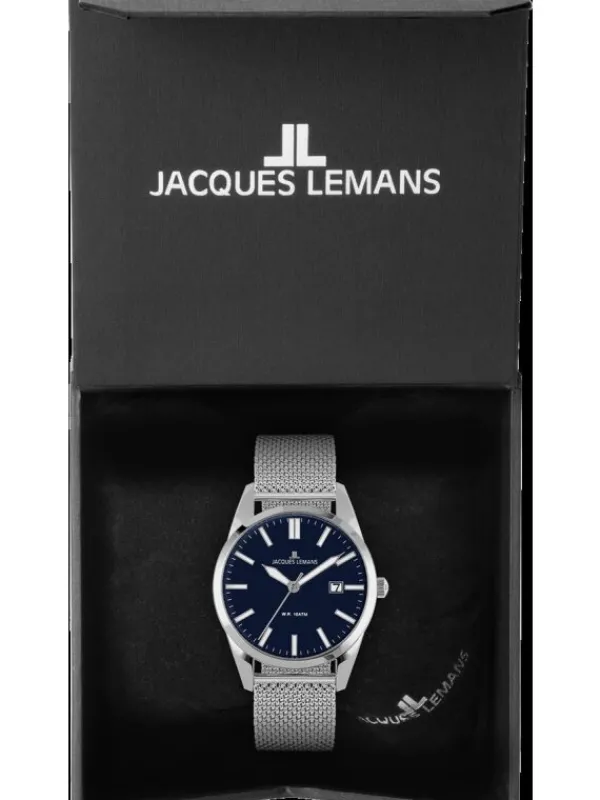 Jacques Lemans Herrenuhren-Vienna 40mm Blau 1-2002M