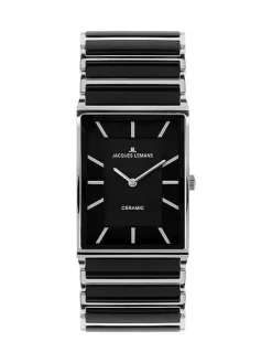 Jacques Lemans Damenuhren-York Ceramic schwarz 20mm 1-1651A