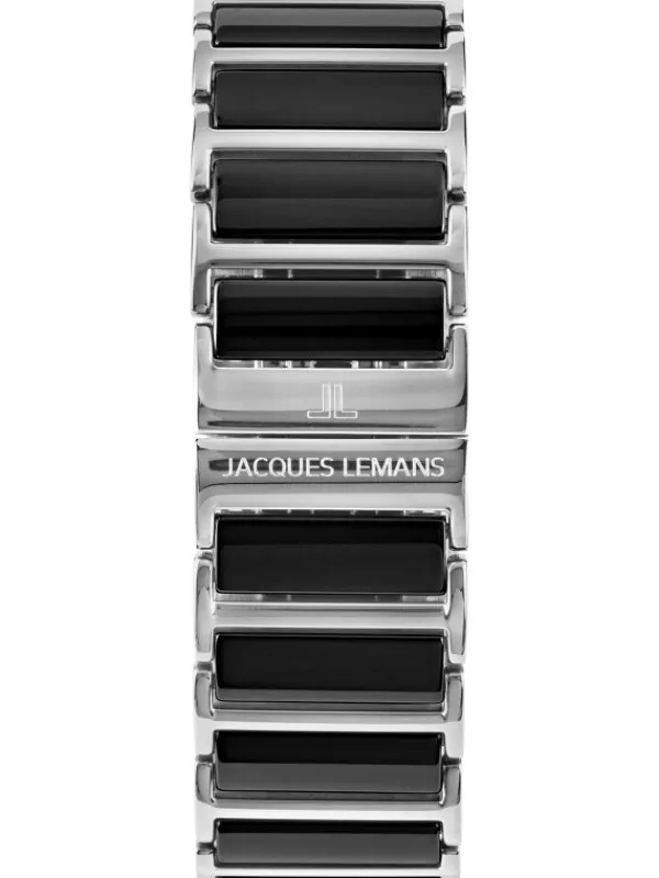 Jacques Lemans Damenuhren-York Ceramic schwarz 24mm 1-1594A