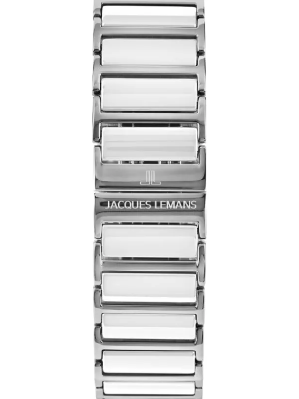 Jacques Lemans Damenuhren-York Ceramic weiß 20mm 1-1651E