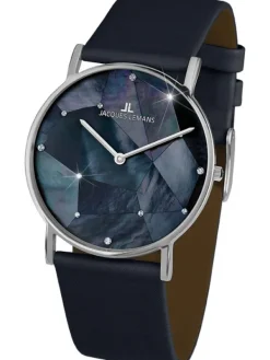 Jacques Lemans Damenuhren-York Perlmutt Blau 1-2050F