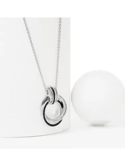 JETTE Halsketten + Collier-CIAO BELLA Halskette Silber schw. S.88601645NL