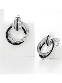 JETTE Ohrschmuck-CIAO BELLA Ohrstecker Silber schw. S.88601653NL