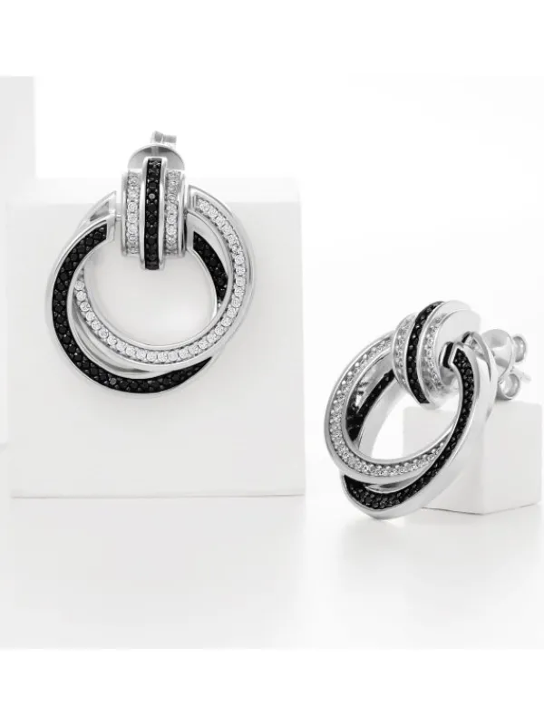 JETTE Ohrschmuck-CIAO BELLA Ohrstecker Silber schw. S.88601653NL