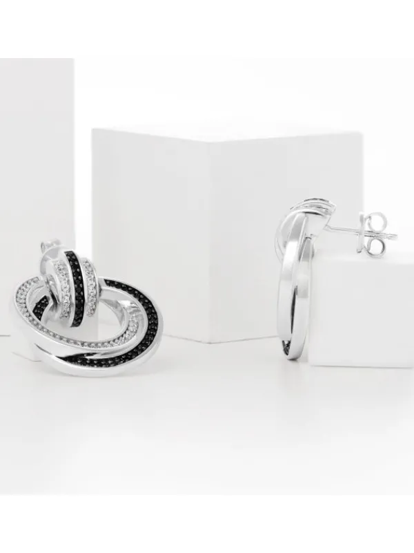 JETTE Ohrschmuck-CIAO BELLA Ohrstecker Silber schw. S.88601653NL