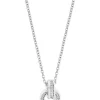 JETTE Halsketten + Collier-COSMOPOLITAN Halskette Silber Ringe Zirkonia S.88854322NL